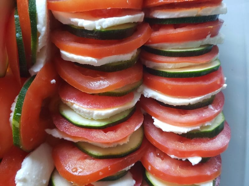 Cliquez pour zoomer ! Tian de légumes et mozzarella Thermomix par christelle_504