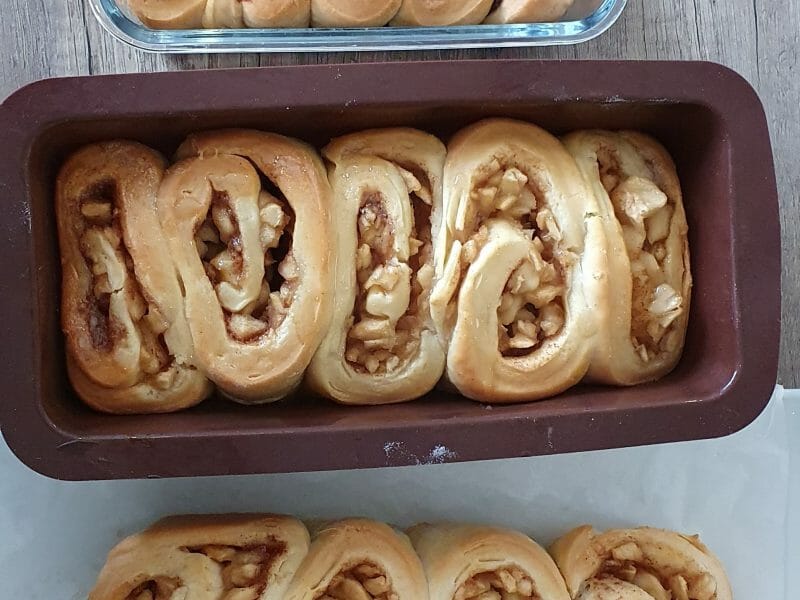 Cliquez pour zoomer ! Roulés aux pommes et à la cannelle Thermomix par Celiamomix