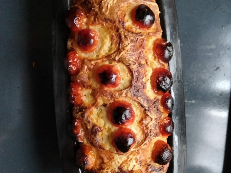 Cliquez pour zoomer ! Cake tomates mozzarella et lardons Thermomix par nat_37