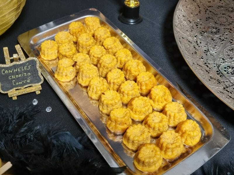 Cliquez pour zoomer ! Mini cannelés chorizo comté Thermomix par Rosy59960