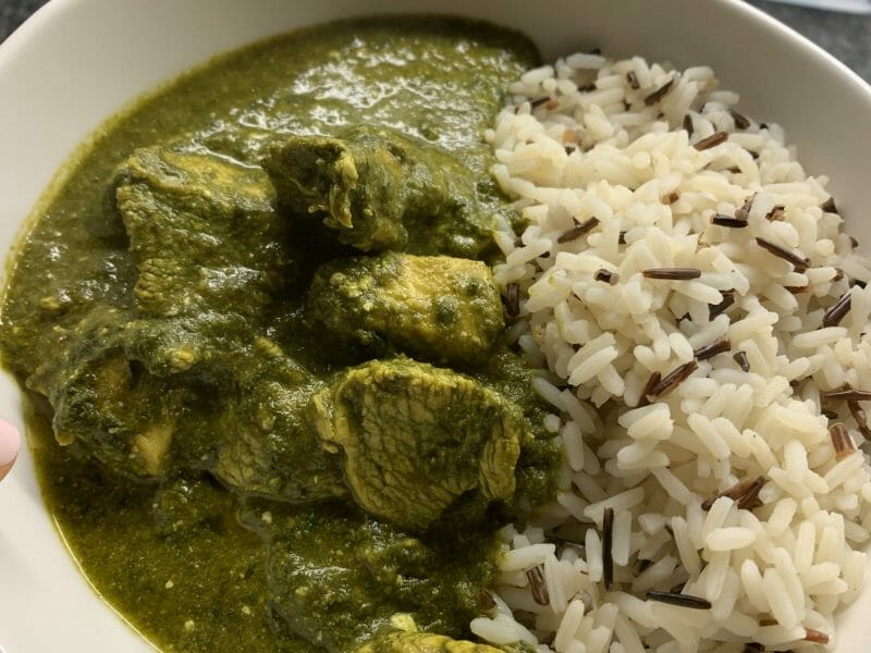 Cliquez pour zoomer ! Poulet Palak Thermomix par mfella