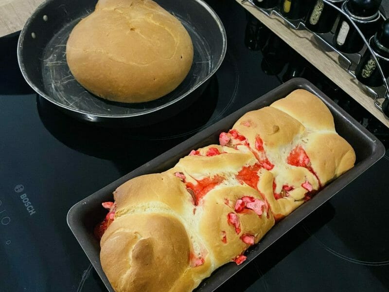 Brioche aux pralines roses Thermomix par audrey23p