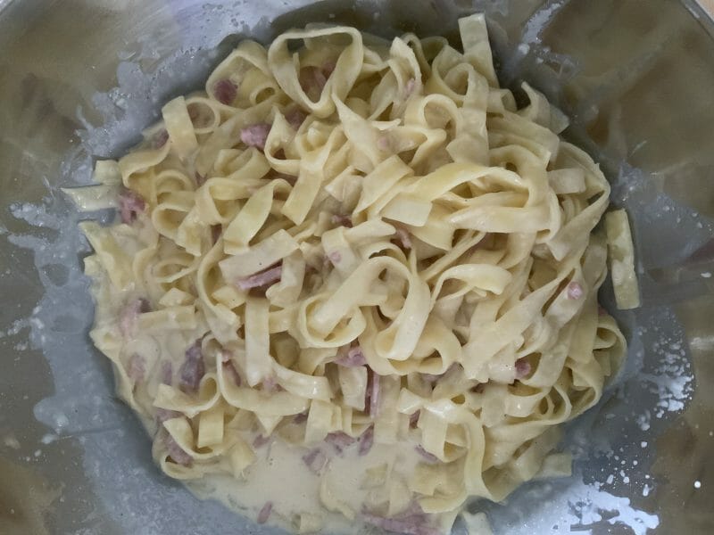 Cliquez pour zoomer ! Pâtes carbonara Thermomix par Aly_