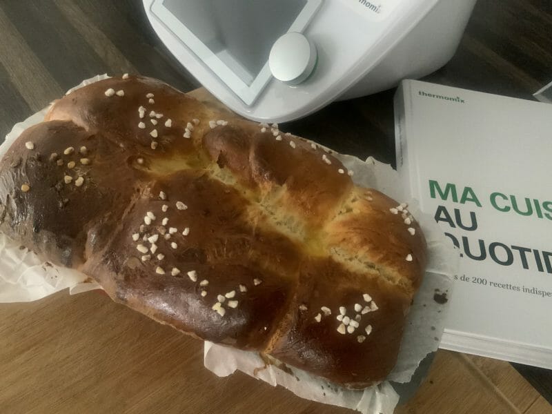 Cliquez pour zoomer ! Brioche tressée à la mie filante Thermomix par Aly_