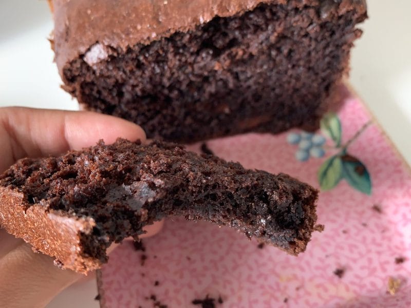 Cliquez pour zoomer ! Cake au chocolat et à la banane Thermomix par dina_16