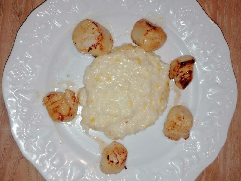 Cliquez pour zoomer ! Risotto aux Saint Jacques et poireaux Thermomix par charlene_246