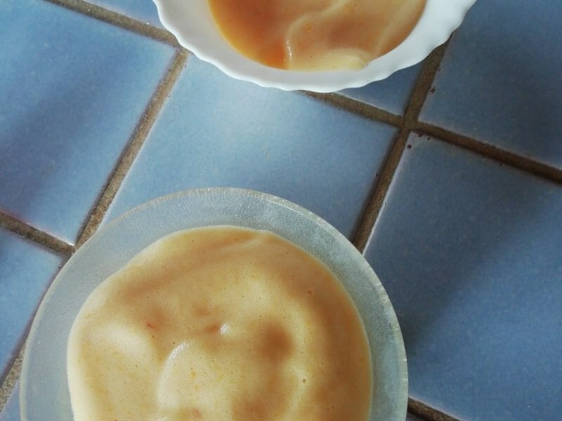 Cliquez pour zoomer ! Mousse de pêches blanches Thermomix par maleava