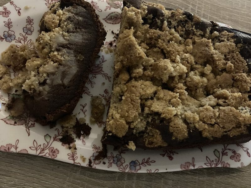 Cliquez pour zoomer ! Crumb cake poires et chocolat Thermomix par alicekoj
