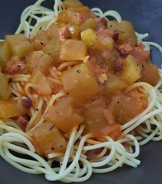 Cliquez pour zoomer ! Concombre cuit lardons tomate paprika Thermomix par lau_04