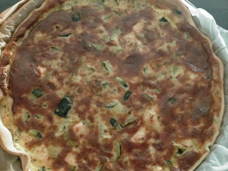 Cliquez pour zoomer ! Quiche saumon et courgettes Thermomix par melanie156