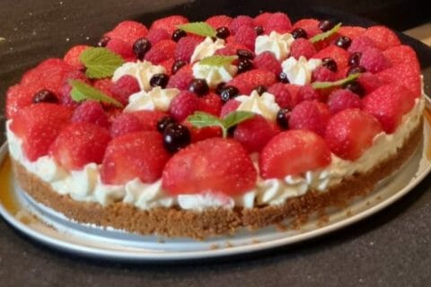 Cliquez pour zoomer ! Tarte aux fraises sans cuisson Thermomix par alxfchr