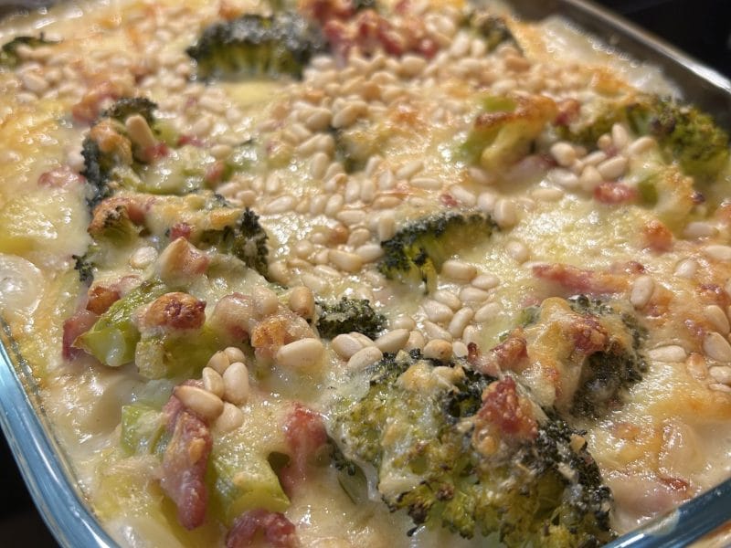 Cliquez pour zoomer ! Gratin de pommes de terre et brocolis Thermomix par nataF