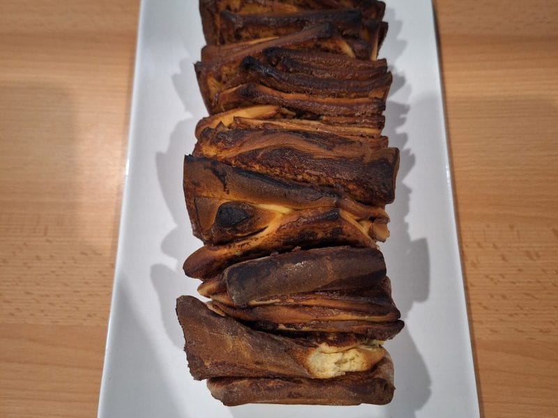 Cliquez pour zoomer ! Brioche à effeuiller à la cannelle Thermomix par julietoutou
