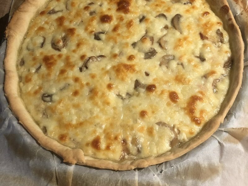 Cliquez pour zoomer ! Tarte au poulet et champignons Thermomix par aurelie_1082