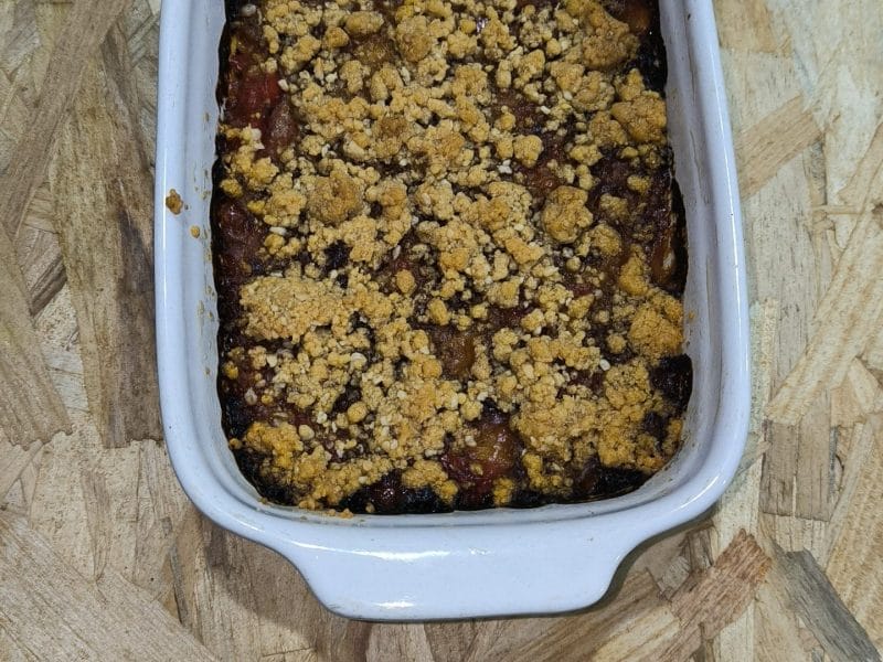 Cliquez pour zoomer ! Crumble poivrons, tomates, parmesan Thermomix par Sarah
