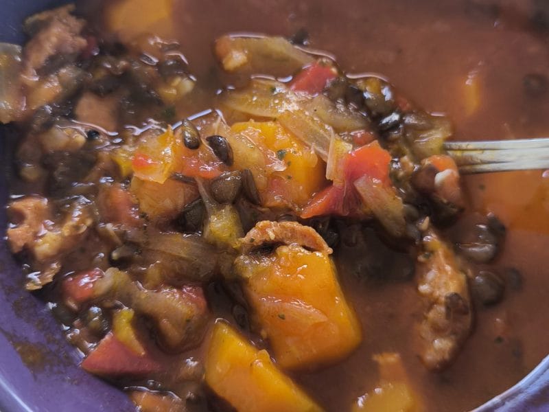 Cliquez pour zoomer ! Soupe de lentilles au chorizo Thermomix par Sarah