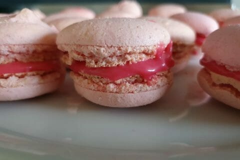 Cliquez pour zoomer ! Ganaches coco et fraise tagada pour macarons Thermomix par Lydie