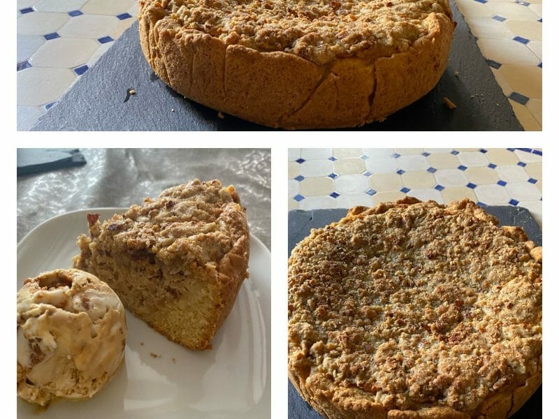 Cliquez pour zoomer ! Tarte aux pommes façon crumble Thermomix par SandOise