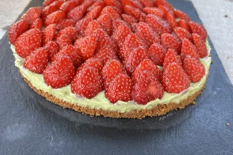 Cliquez pour zoomer ! Tarte aux fraises sans cuisson Thermomix par SandOise