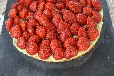 Cliquez pour zoomer ! Tarte aux fraises sans cuisson Thermomix par SandOise