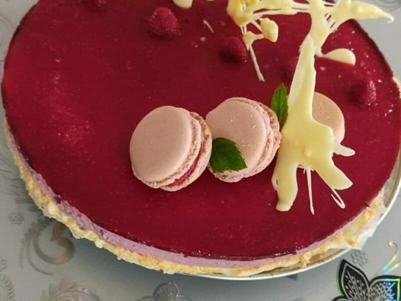 Cliquez pour zoomer ! Bavarois aux framboises Thermomix par justine41000