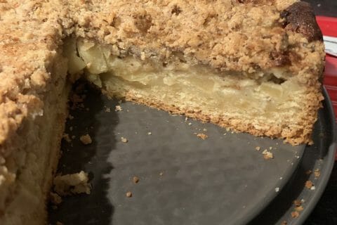 Cliquez pour zoomer ! Tarte aux pommes façon crumble Thermomix par jessica_420