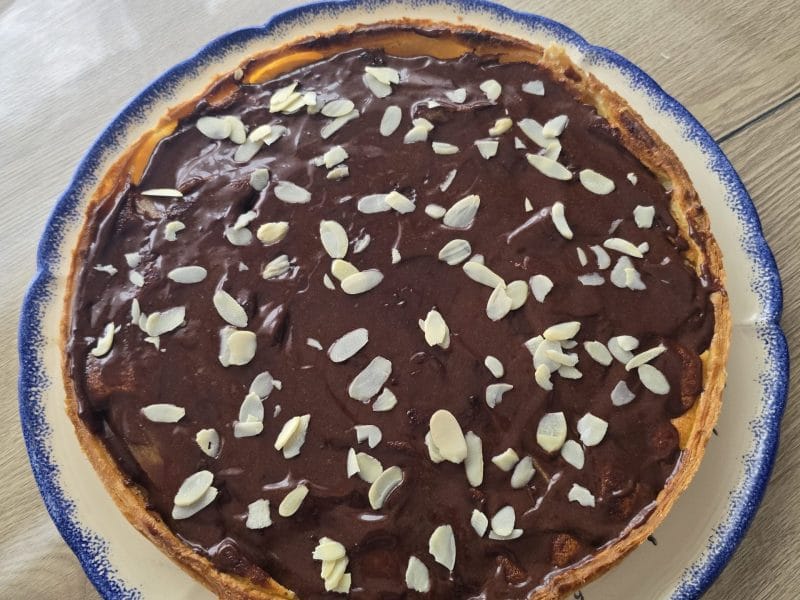 Cliquez pour zoomer ! Tarte poires, amandes, chocolat Thermomix par seb59