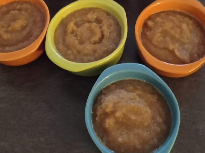 Cliquez pour zoomer ! Compote de pommes, bananes et miel Thermomix par gigi82