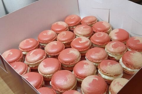 Cliquez pour zoomer ! Ganaches coco et fraise tagada pour macarons Thermomix par fabiola1968