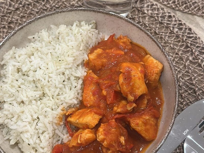 Cliquez pour zoomer ! Escalopes de poulet basquaise Thermomix par ines_128