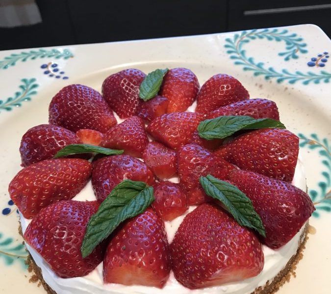 Cliquez pour zoomer ! Tarte aux fraises sans cuisson Thermomix par Robsteand