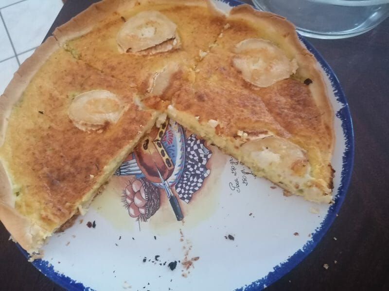 Cliquez pour zoomer ! Tarte courgette, jambon & chèvre Thermomix par julie_988