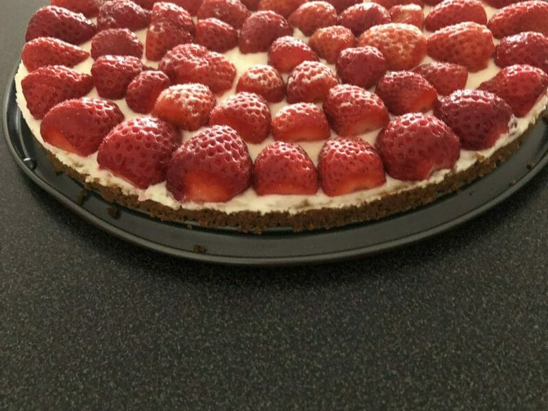 Cliquez pour zoomer ! Tarte aux fraises sans cuisson Thermomix par anneaff