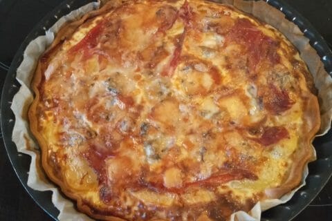 Cliquez pour zoomer ! Tarte gorgonzola et jambon de Parme Thermomix par Abell