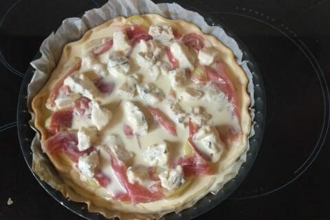 Cliquez pour zoomer ! Tarte gorgonzola et jambon de Parme Thermomix par Abell