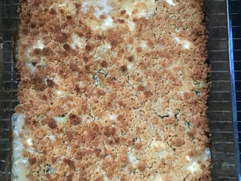 Cliquez pour zoomer ! Crumble courgettes, chèvre et lardons Thermomix par josiane_37