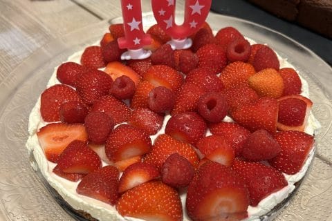 Cliquez pour zoomer ! Tarte aux fraises sans cuisson Thermomix par Amélie