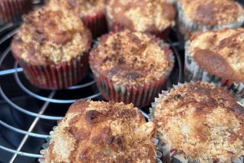 Cliquez pour zoomer ! Muffins aux pommes façon crumble Thermomix par Amélie