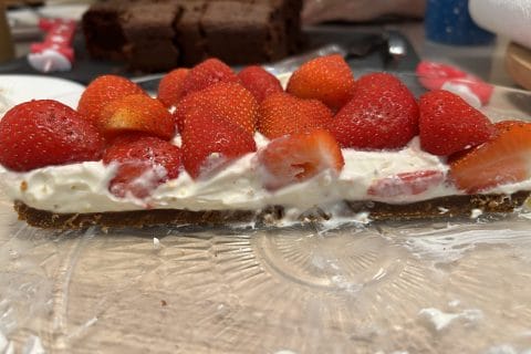 Cliquez pour zoomer ! Tarte aux fraises sans cuisson Thermomix par Amélie