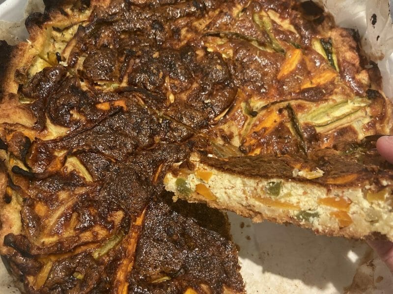 Cliquez pour zoomer ! Quiche poivrons et courgettes Thermomix par anne-lise_08