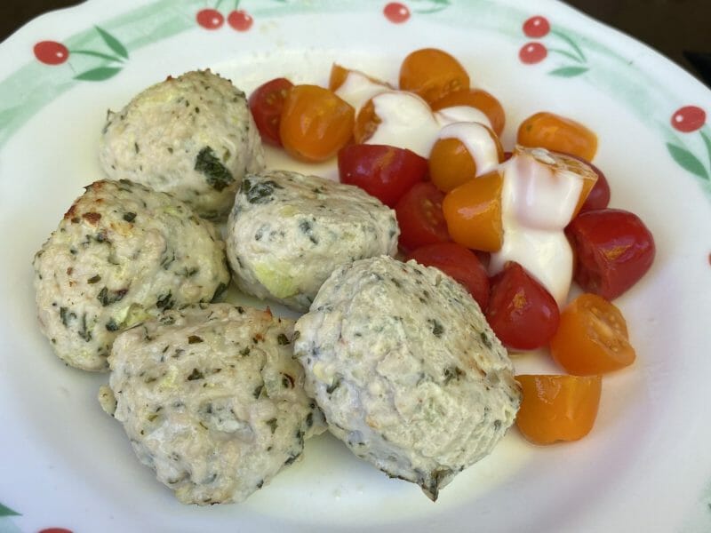 Cliquez pour zoomer ! Boulettes de dinde, courgettes et cumin Thermomix par chouchoumag1405