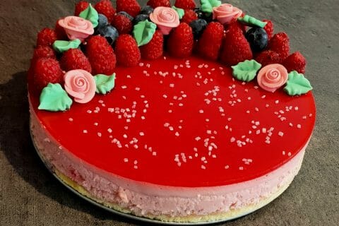 Cliquez pour zoomer ! Bavarois aux framboises Thermomix par sabrinaforever