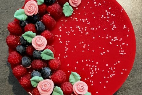 Cliquez pour zoomer ! Bavarois aux framboises Thermomix par sabrinaforever