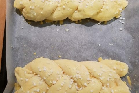 Cliquez pour zoomer ! Brioche tressée à la mie filante au Thermomix