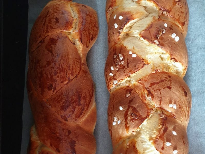 Cliquez pour zoomer ! Brioche tressée à la mie filante Thermomix par melody_54
