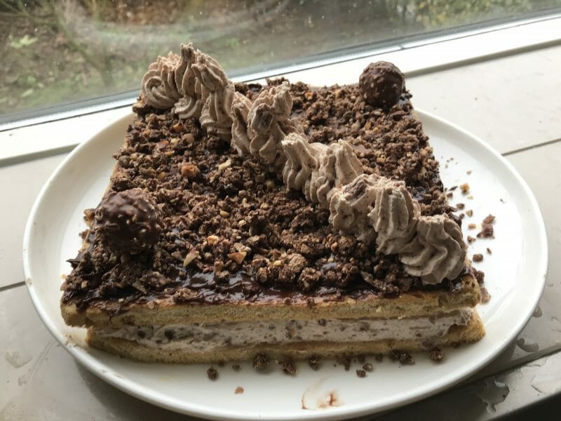 Cliquez pour zoomer ! Bûche Ferrero Rocher Thermomix par Yassou