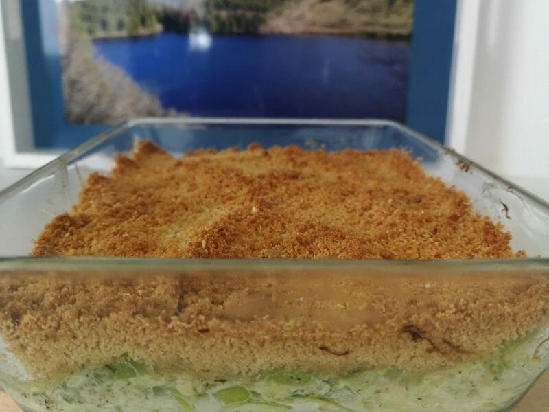 Cliquez pour zoomer ! Crumble courgettes, basilic et parmesan Thermomix par EloStef