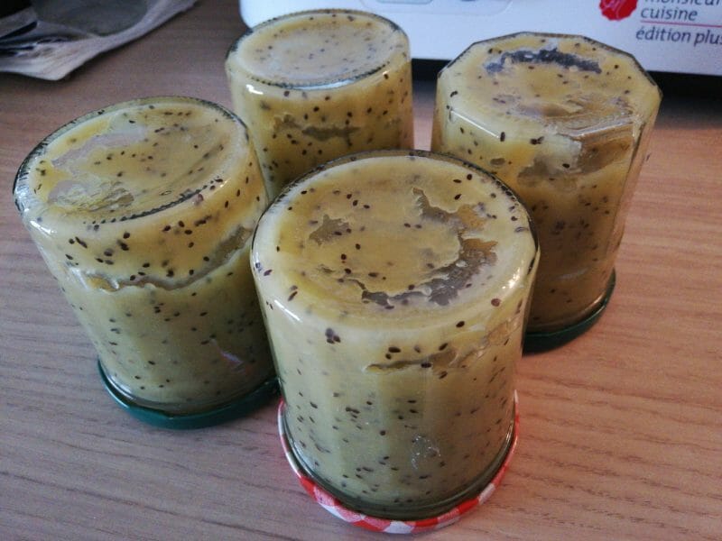 Cliquez pour zoomer ! Confiture de kiwis aux pommes Thermomix par bdmoto