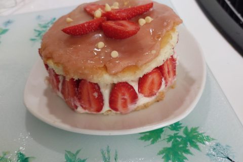 Cliquez pour zoomer ! Fraisier roulé Thermomix par Véro la Poupouillette 91
