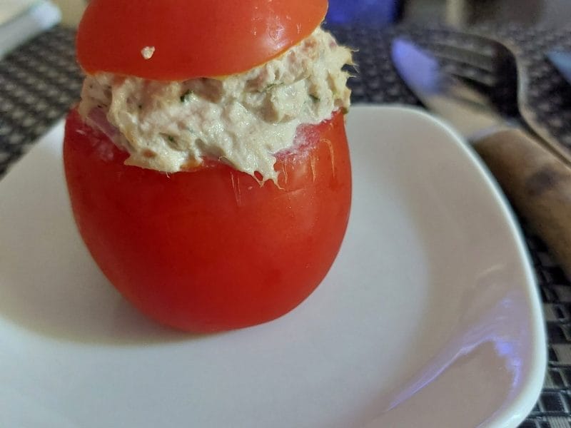Cliquez pour zoomer ! Tomates farcies au thon Thermomix par Véro la Poupouillette 91